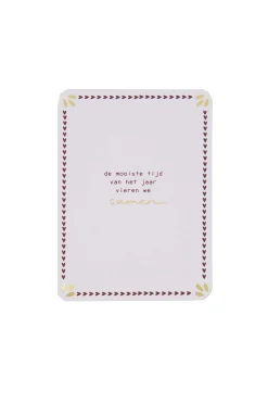 ZUSSS Kaartjes*ansichtkaart de mooiste tijd van het jaar wit