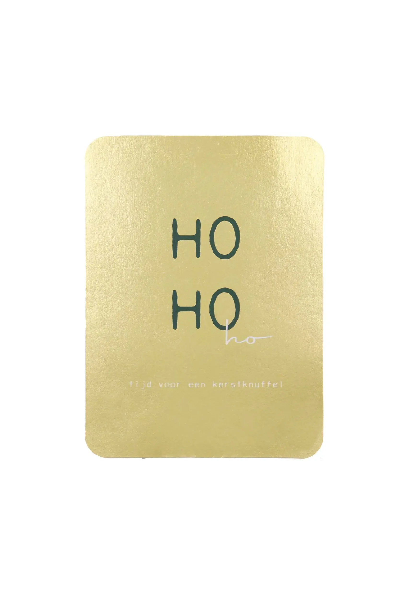 ZUSSS Kaartjes*ansichtkaart hohoho goud