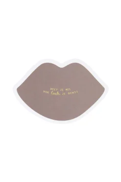 ZUSSS Kaartjes*ansichtkaart kusje antracietgrijs