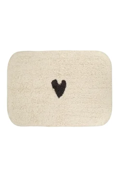 ZUSSS Bad*badmat hartje antracietgrijs/off white antracietgrijs/offwhite