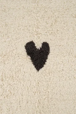 ZUSSS Bad*badmat hartje antracietgrijs/off white antracietgrijs/offwhite