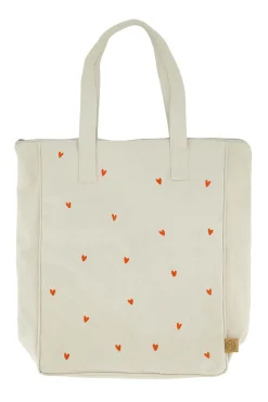 ZUSSS Schoudertassen & Handtassen*boodschappentas hartjes zand