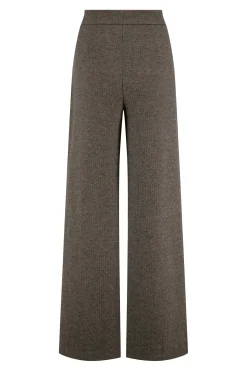 ZUSSS Broeken & Jeans*broek met visgraat structuur grijs