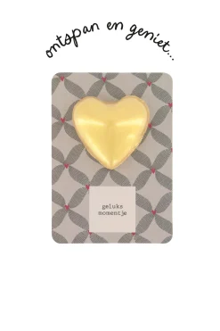 ZUSSS Verzorgingsproducten*bruisbal hartje op kaart geluksmomentje antracietgrijs/roze antracietgrijs/rozerood