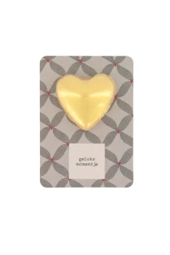 ZUSSS Verzorgingsproducten*bruisbal hartje op kaart geluksmomentje antracietgrijs/roze antracietgrijs/rozerood