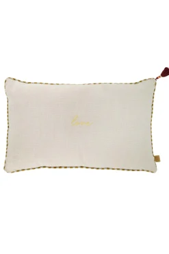 ZUSSS Buiten*buitenkussen love 60x30cm peper en zout/oker peperenzout/oker