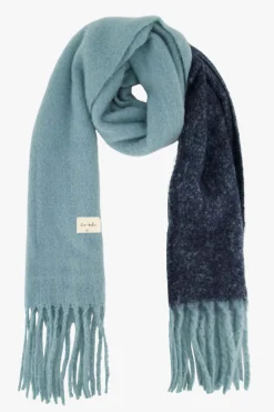 ZUSSS Sjaals & Accessoires*colorblock sjaal grijsblauw/donkerblauw