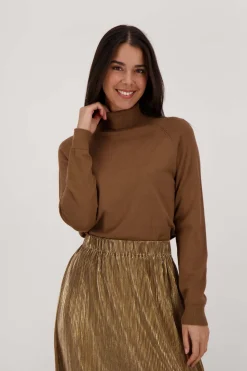 ZUSSS Truien*coltrui donker camel