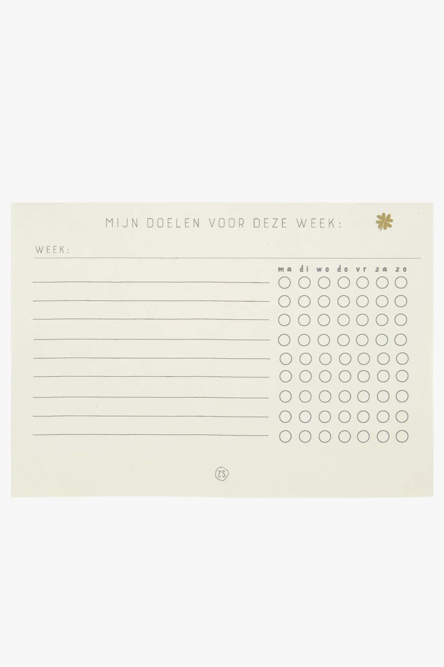 ZUSSS Planners*doelenboekje zand