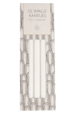 ZUSSS Kaarsen*doosje met 10 smalle kaarsjes krijt