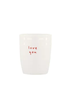 ZUSSS Servies*espressokopje love you wit/rood