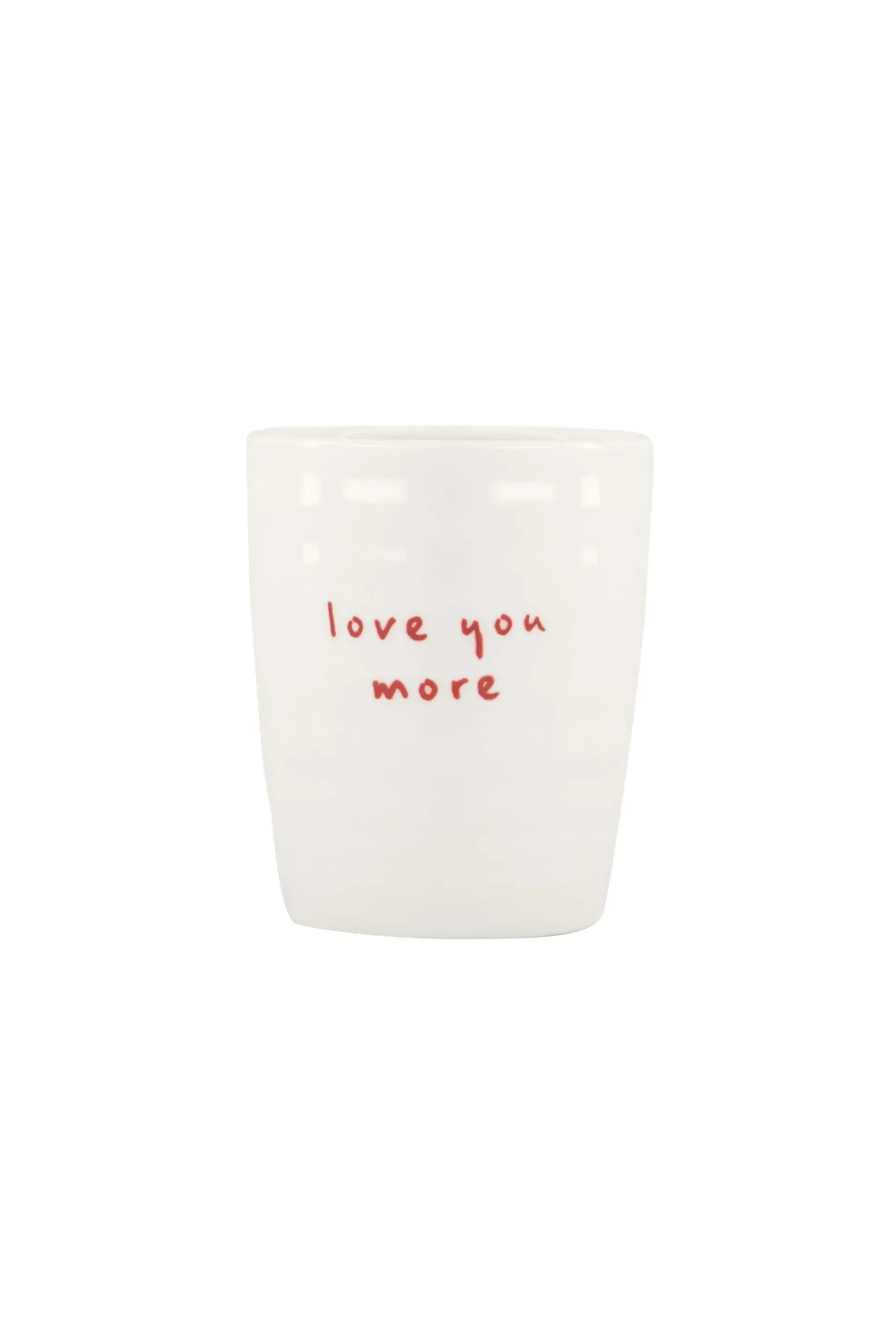 ZUSSS Servies*espressokopje love you more wit/rood