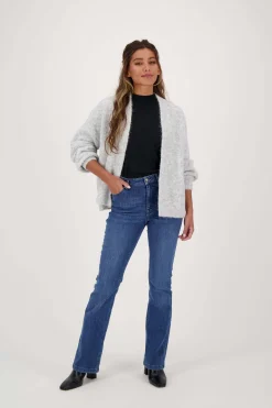 ZUSSS Broeken & Jeans*flared jeans donkerblauw