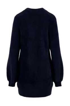 ZUSSS Vesten*fluffy vest donkerblauw