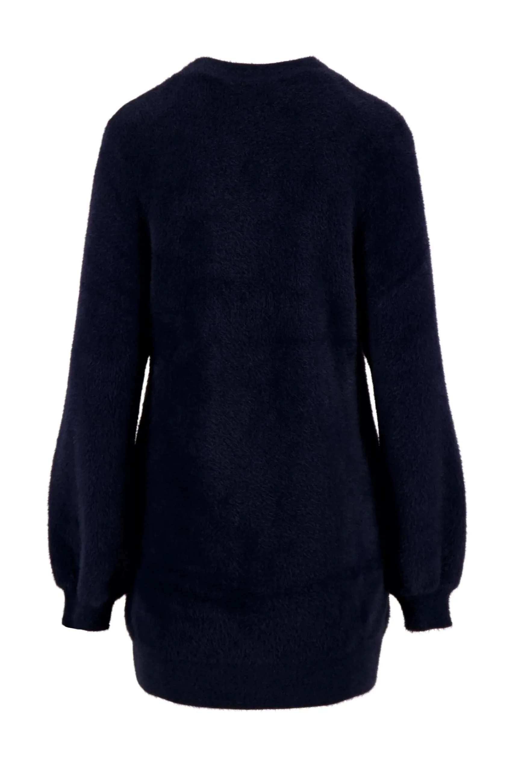 ZUSSS Vesten*fluffy vest donkerblauw