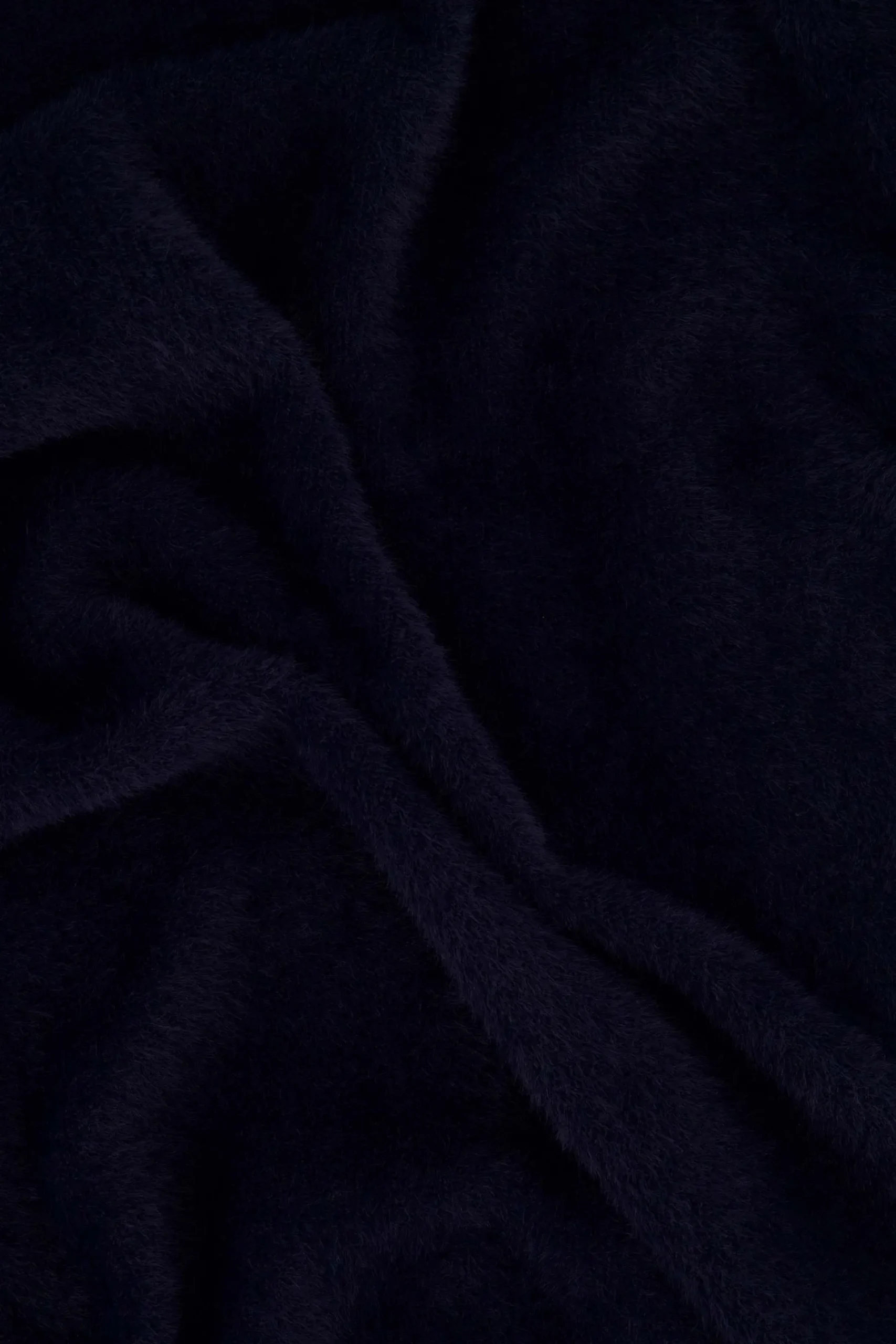 ZUSSS Vesten*fluffy vest donkerblauw