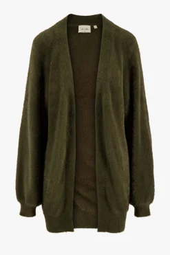 ZUSSS Vesten*fluffy vest donkergroen