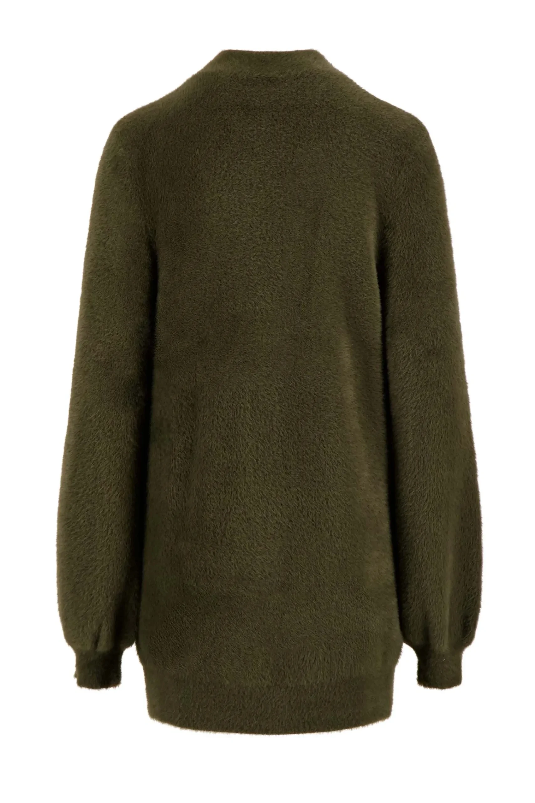 ZUSSS Vesten*fluffy vest donkergroen