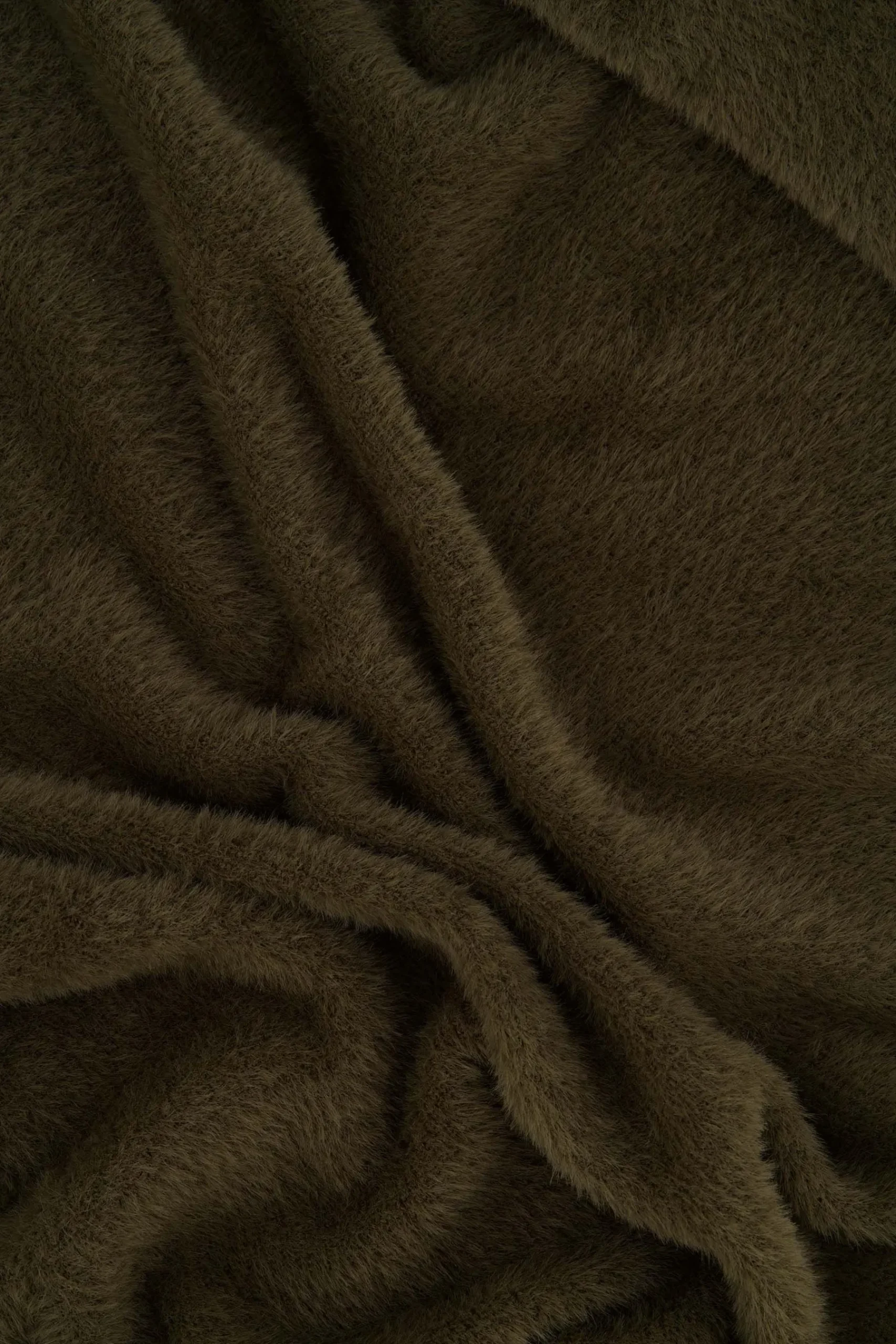 ZUSSS Vesten*fluffy vest donkergroen