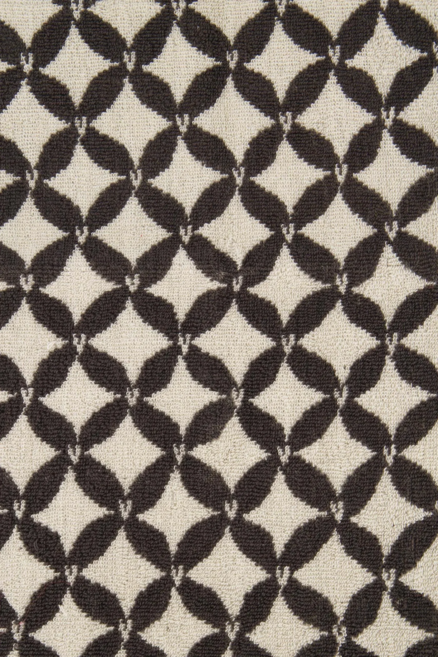 ZUSSS Bad*gastendoekje patroon hartje zand/antraciegrijs zand/antraciet