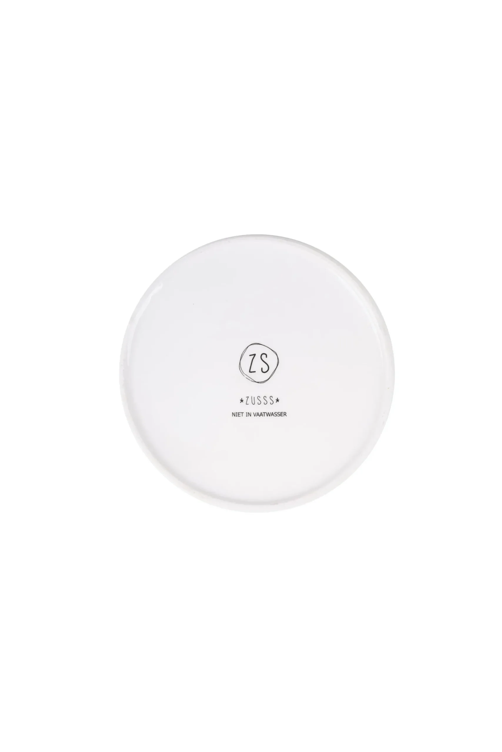 ZUSSS Servies*gebaksbordje hartje wit goud