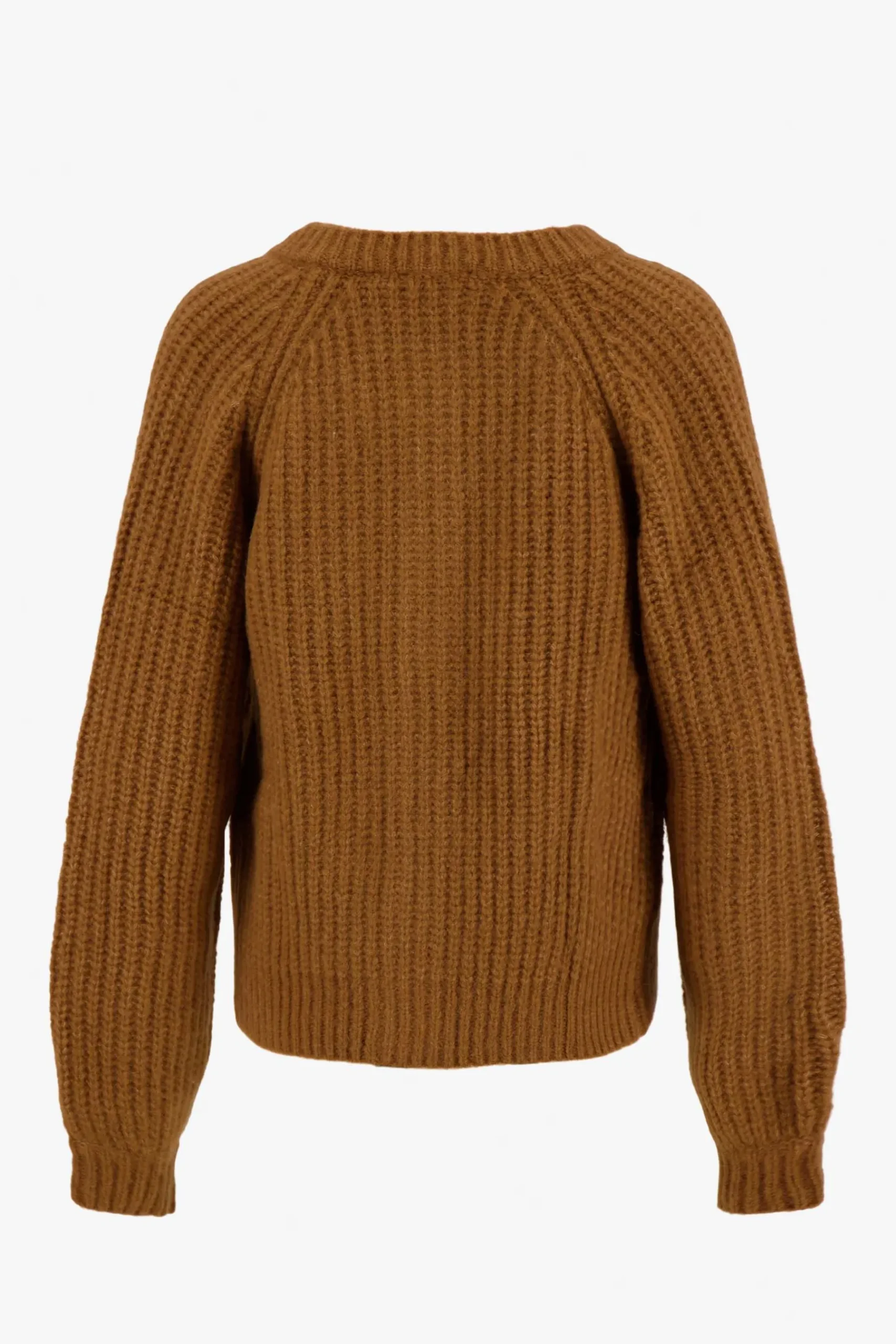 ZUSSS Vesten*gebreid vest in bomberstyle camel