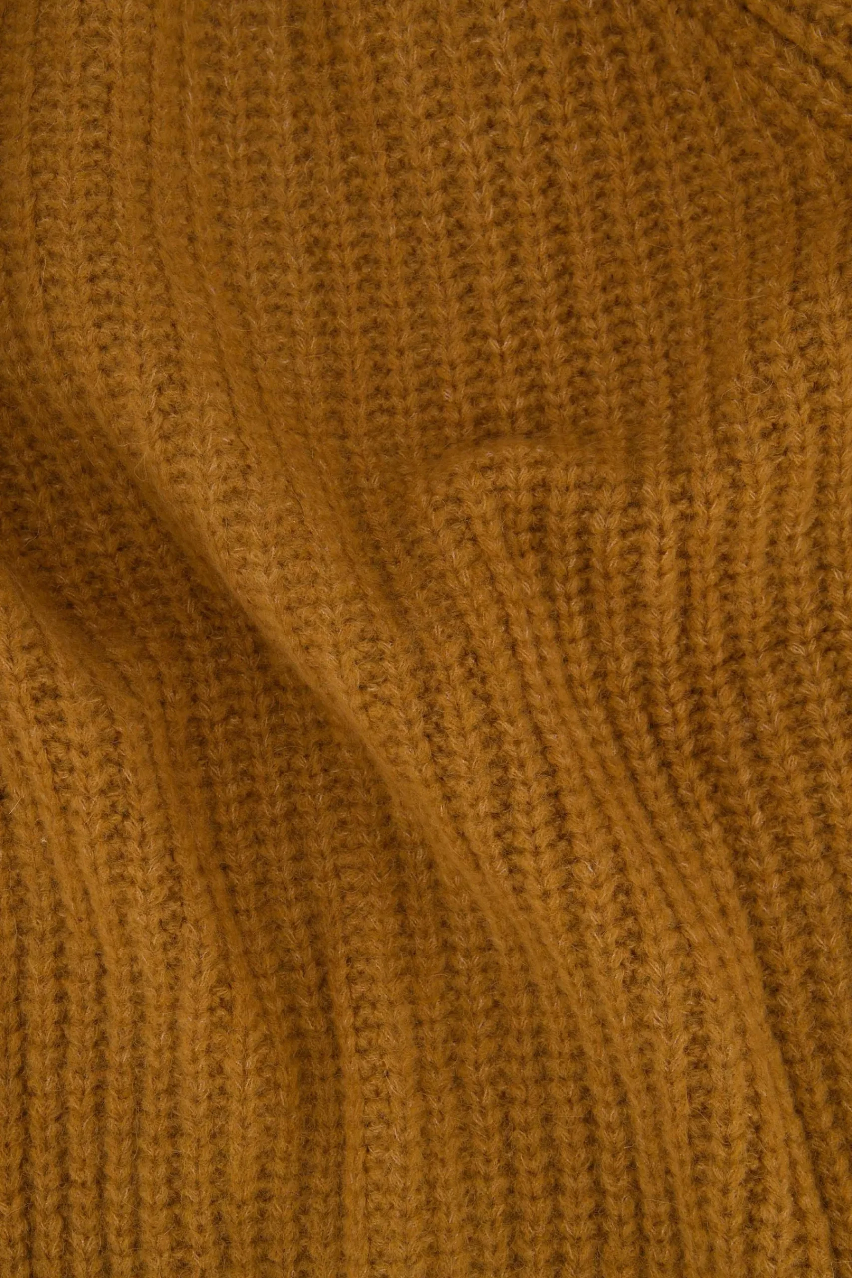 ZUSSS Vesten*gebreid vest in bomberstyle camel