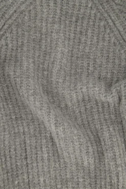 ZUSSS Vesten*gebreid vest in bomberstyle lichtgrijs