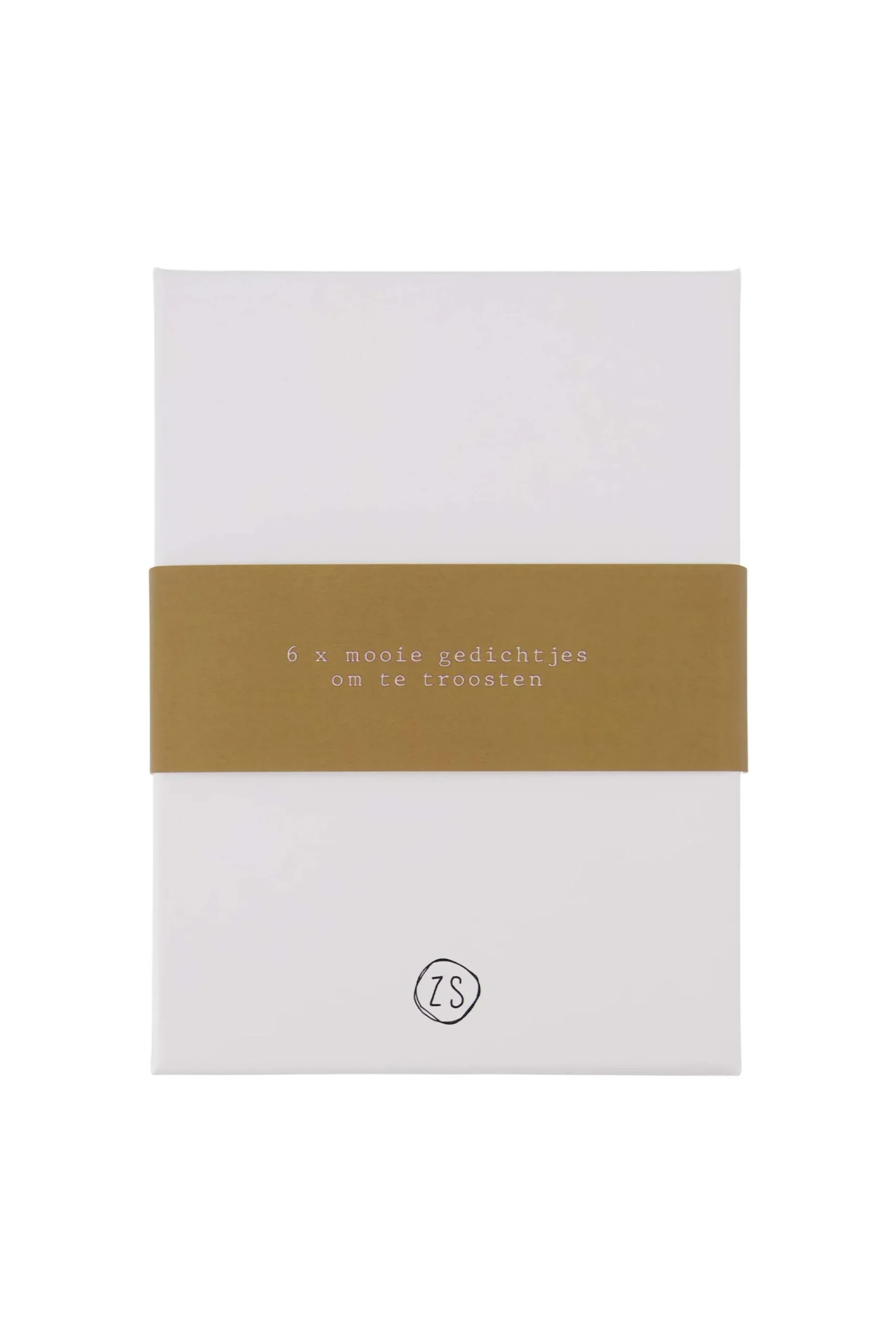 ZUSSS Kaartjes*gedichtenbundel missen wit/oker