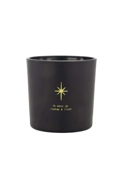 ZUSSS Geurkaarsen*geurkaars in doosje winterbloem liefde & licht ster zwart