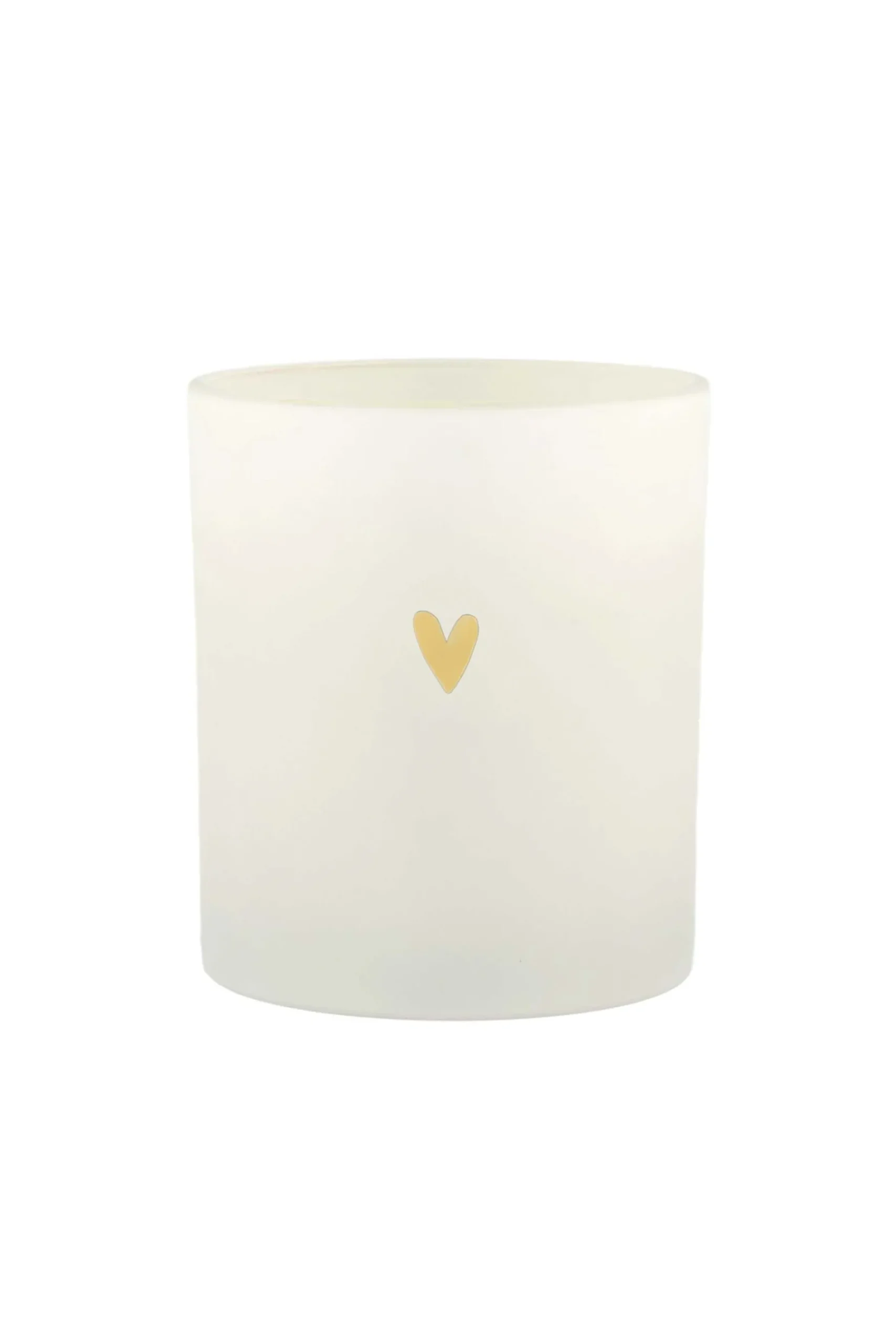 ZUSSS Geurkaarsen*geurkaars in doosje lievelings hartje wit/goud