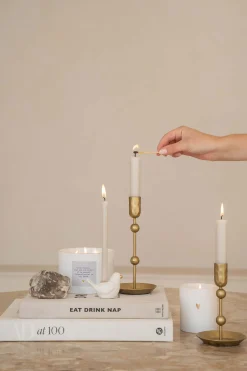 ZUSSS Geurkaarsen*geurkaars in doosje lievelings hartje wit/goud