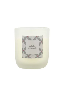 ZUSSS Bad|Geurkaarsen*geurkaars in glas geluksmomentje wit