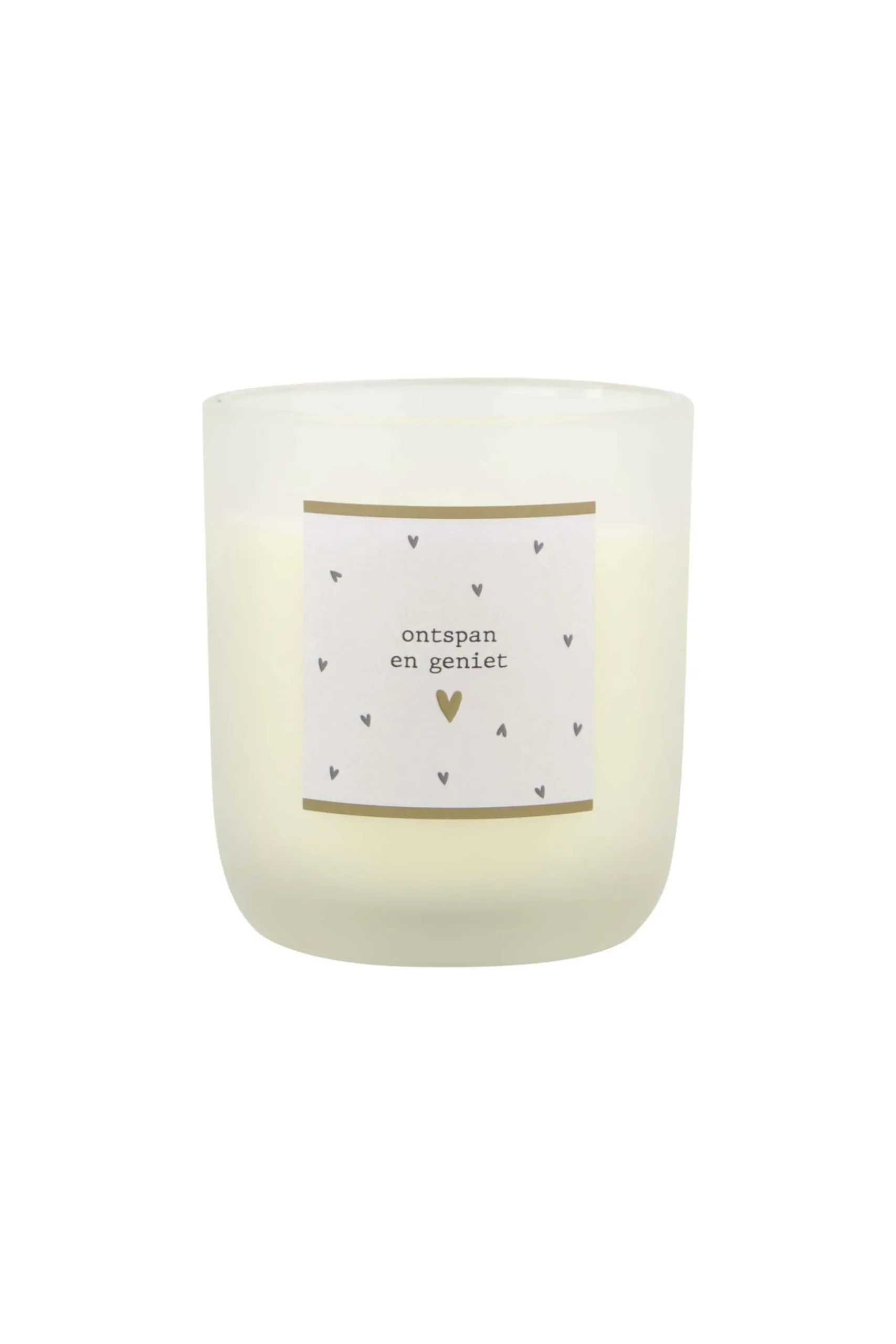 ZUSSS Bad|Geurkaarsen*geurkaars in glas ontspan en geniet wit