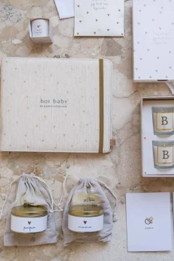 ZUSSS Geurkaarsen*geurkaars in katoenen zakje papa wit