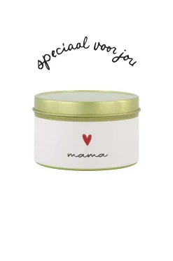 ZUSSS Geurkaarsen*geurkaars in katoenen zakje mama wit