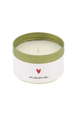 ZUSSS Geurkaarsen*geurkaars in katoenen zakje mama wit