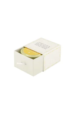 ZUSSS Geurkaarsen*geurkaars in schuifdoosje gedicht linnen/goud