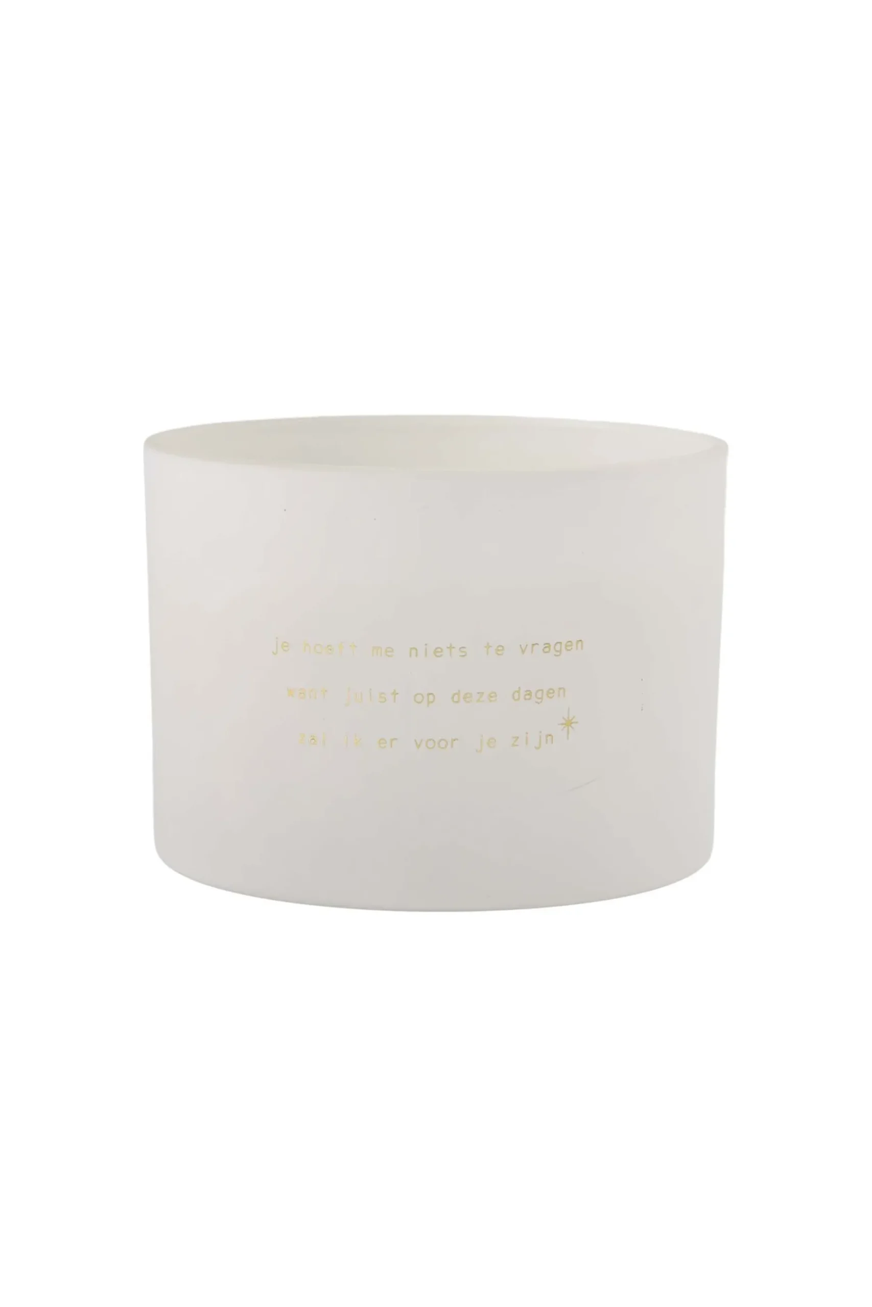 ZUSSS Geurkaarsen*geurkaars zal er voor je zijn winterbloem wit
