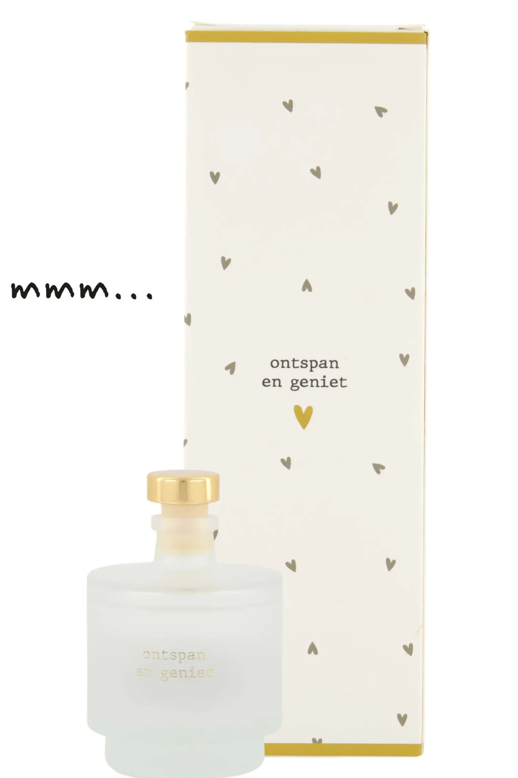 ZUSSS Bad*geurstokjes 90ml ontspan en geniet antracietgrijs/off white antracietgrijs/offwhite