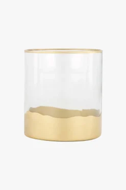 ZUSSS Kaarsen|Kaarsenhouders*glazen waxinelichthouder S goud