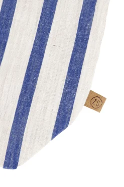 ZUSSS Schoudertassen & Handtassen*grote boodschappentas gestreept peper en zout/kobaltblauw kobaltblauwgestreept