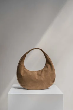 ZUSSS Schoudertassen & Handtassen*halve maantas bruin