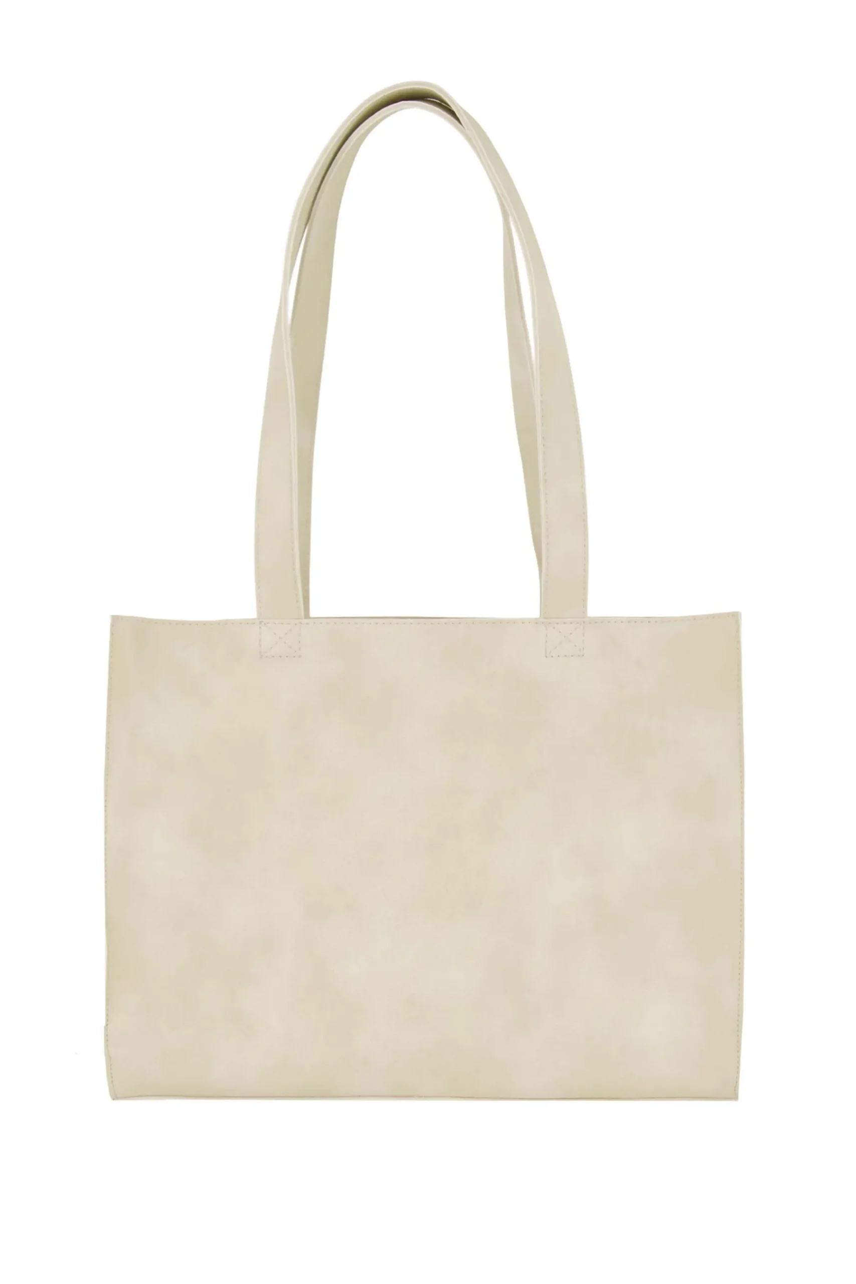 ZUSSS Schoudertassen & Handtassen*handtas ecru