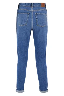 ZUSSS Broeken & Jeans*high waist jeans midden blauw middenblauw