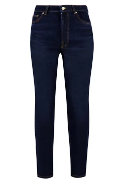 ZUSSS Broeken & Jeans*high waist jeans donkerblauw