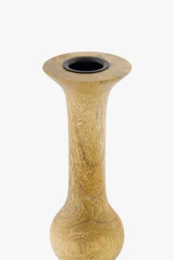 ZUSSS Kaarsen|Kaarsenhouders*houten kandelaar L naturel