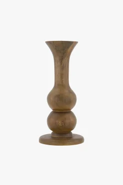 ZUSSS Kaarsen|Kaarsenhouders*houten kandelaar M donkerbruin