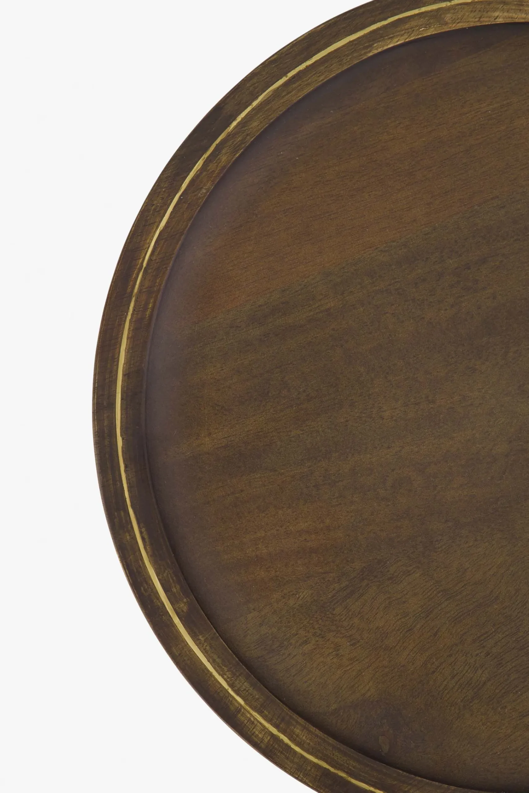 ZUSSS Overige Woonaccessoires*houten stylingbord 40 cm /goud donkerbruin