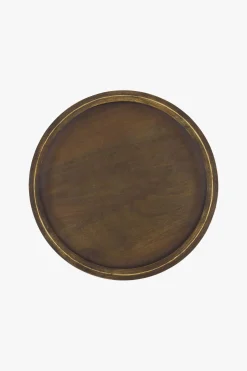 ZUSSS Overige Woonaccessoires*houten stylingbord 40 cm /goud donkerbruin